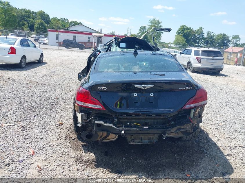 2021 Genesis G70 3.3T Awd VIN: KMTG34LEXMU074563 Lot: 40170167