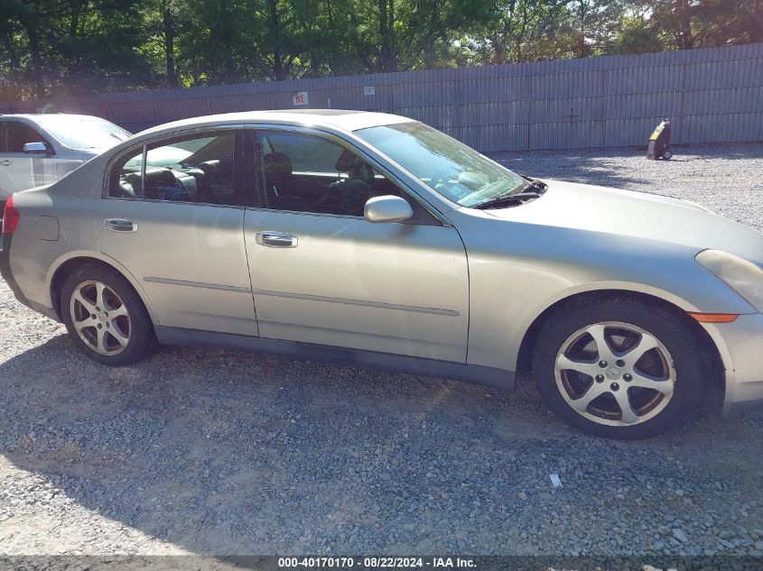 2003 Infiniti G35 Luxury Leather VIN: JNKCV51E53M314583 Lot: 40170170