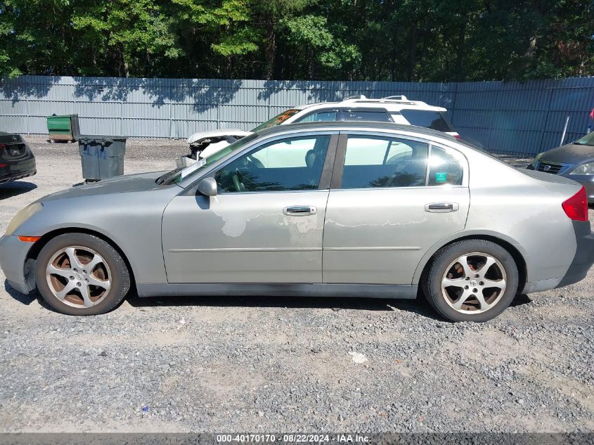 2003 Infiniti G35 Luxury Leather VIN: JNKCV51E53M314583 Lot: 40170170