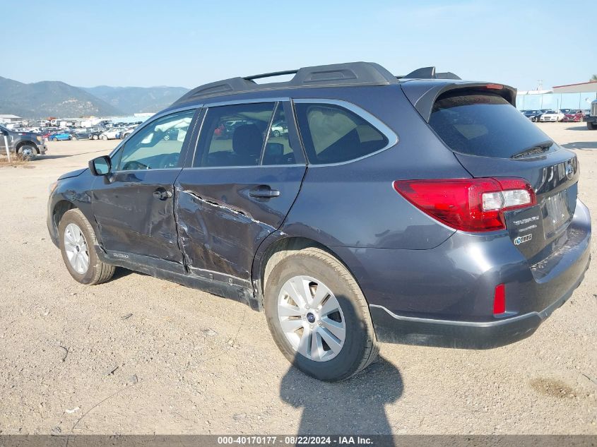 2017 Subaru Outback 2.5I Premium VIN: 4S4BSADC4H3250635 Lot: 40170177