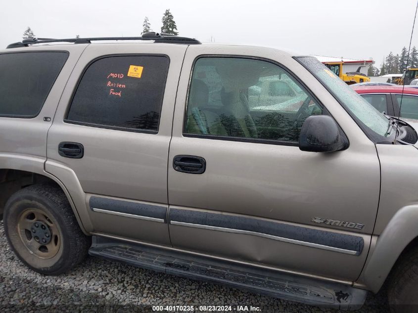 2002 Chevrolet Tahoe Ls VIN: 1GNEK13Z92J341613 Lot: 40170235