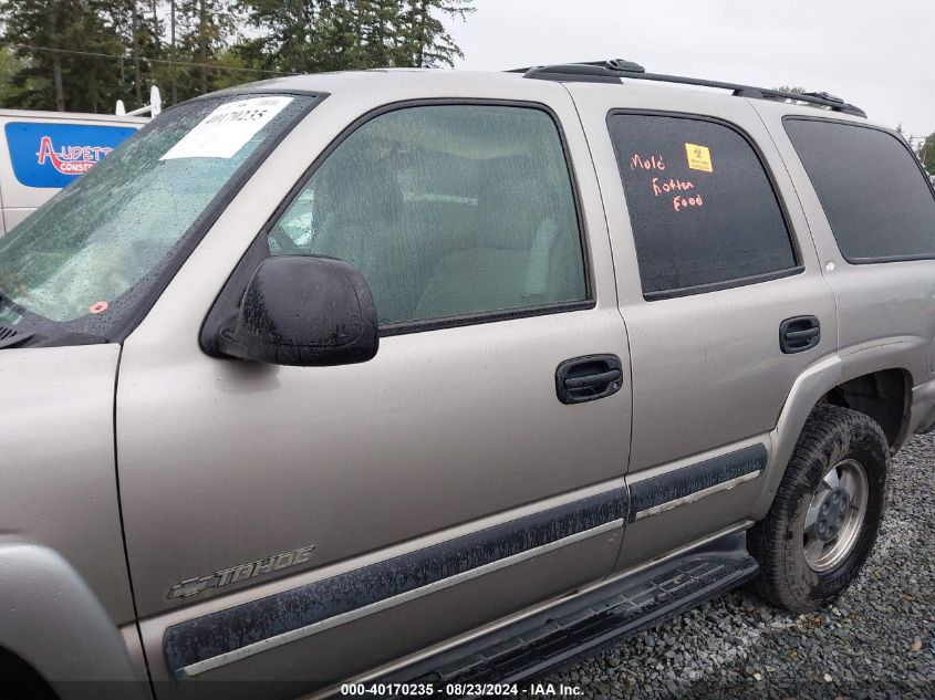 2002 Chevrolet Tahoe Ls VIN: 1GNEK13Z92J341613 Lot: 40170235