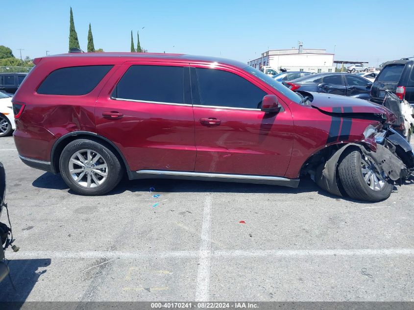 2018 Dodge Durango Sxt Rwd VIN: 1C4RDHAG4JC474037 Lot: 40170241