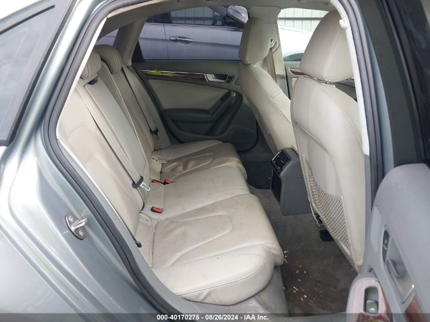 2010 Audi A4 2.0T Premium VIN: WAUEFAFL7AN031565 Lot: 40170275