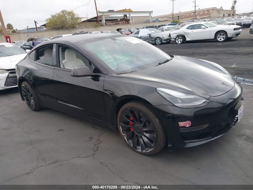 5YJ3E1EC7NF260668 2022 TESLA MODEL 3 - Image 1