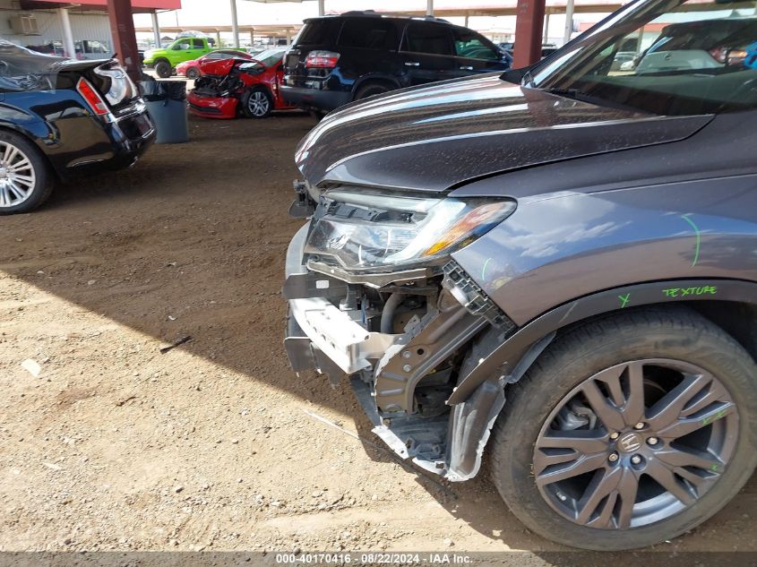 2019 Honda Passport Ex-L VIN: 5FNYF7H56KB003337 Lot: 40170416