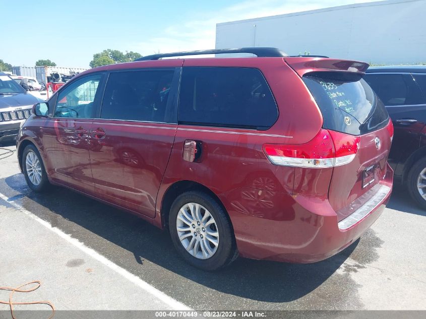 2014 Toyota Sienna Xle V6 8 Passenger VIN: 5TDYK3DC7ES411273 Lot: 40170449