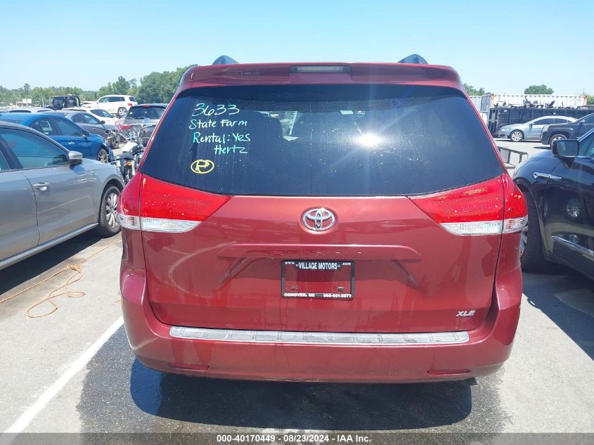 2014 Toyota Sienna Xle V6 8 Passenger VIN: 5TDYK3DC7ES411273 Lot: 40170449