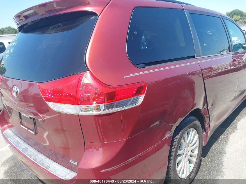 5TDYK3DC7ES411273 2014 Toyota Sienna Xle V6 8 Passenger