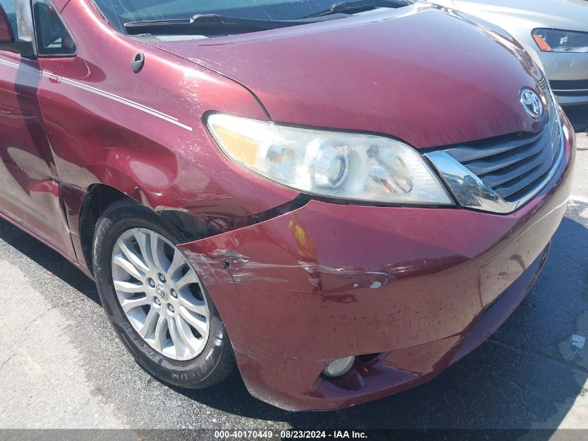 5TDYK3DC7ES411273 2014 Toyota Sienna Xle V6 8 Passenger