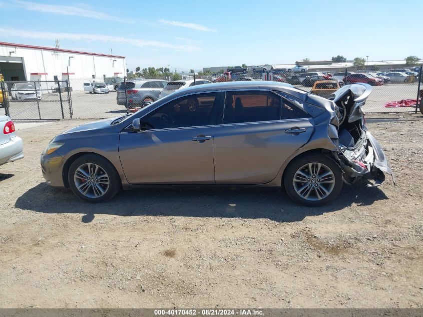 2016 Toyota Camry Se VIN: 4T1BF1FK4GU256629 Lot: 40170452