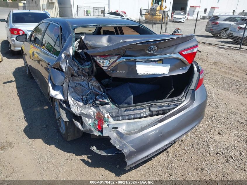 2016 Toyota Camry Se VIN: 4T1BF1FK4GU256629 Lot: 40170452