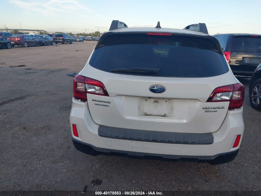 2016 Subaru Outback 2.5I Limited VIN: 4S4BSBNCXG3328063 Lot: 40170553