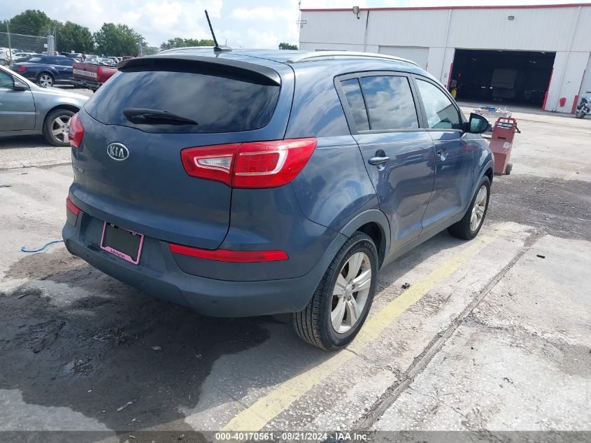 2012 Kia Sportage Lx VIN: KNDPB3A28C7225174 Lot: 40170561