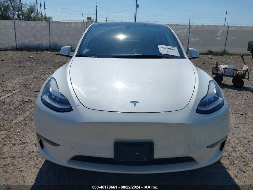 2021 Tesla Model Y Long Range Dual Motor All-Wheel Drive VIN: 5YJYGDEE5MF209302 Lot: 40170661