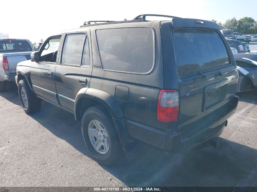 2000 Toyota 4Runner Limited V6 VIN: JT3GN87R0Y0137832 Lot: 40170708