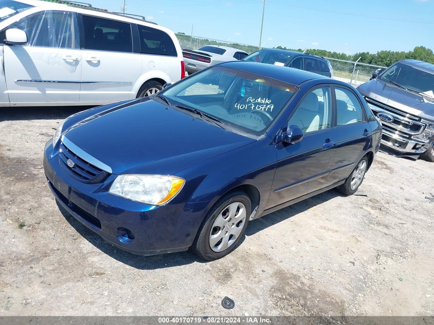 2006 Kia Spectra Ex/Lx/Sx VIN: KNAFE121165337924 Lot: 40170719