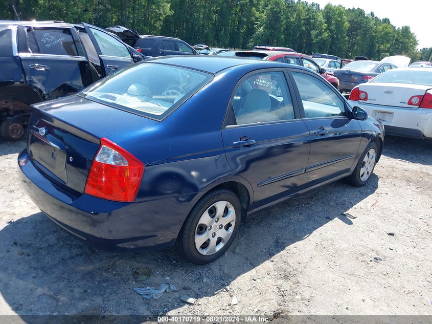 2006 Kia Spectra Ex/Lx/Sx VIN: KNAFE121165337924 Lot: 40170719