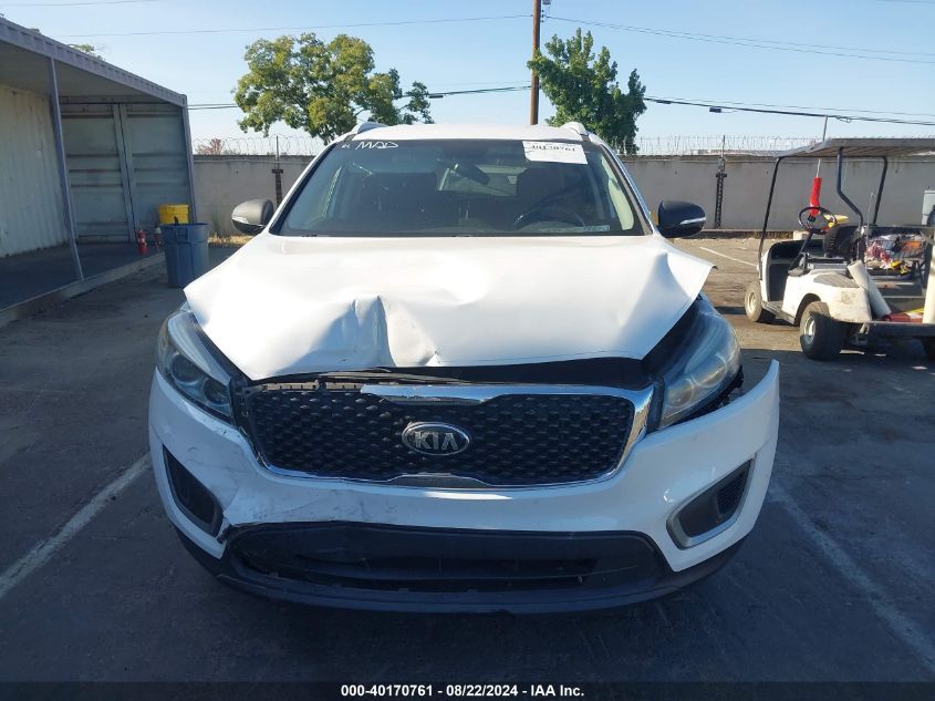 2016 Kia Sorento 2.4L Lx VIN: 5XYPGDA36GG080421 Lot: 40170761