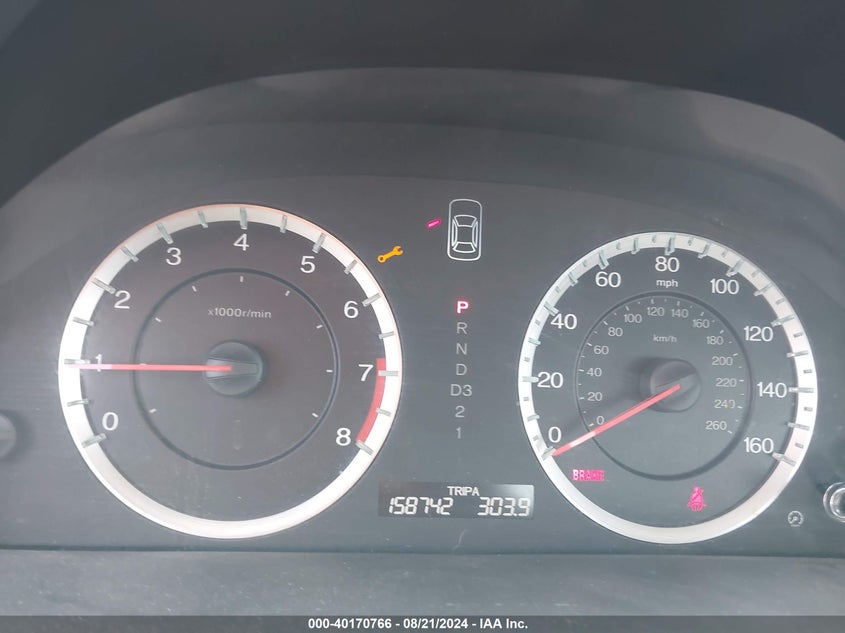 2010 Honda Accord 2.4 Lx VIN: 1HGCP2F35AA164587 Lot: 40170766