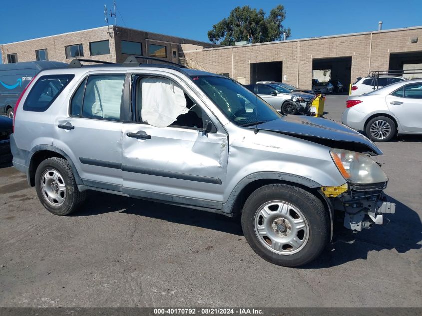 2005 Honda Cr-V Lx VIN: JHLRD68565C002021 Lot: 40170792