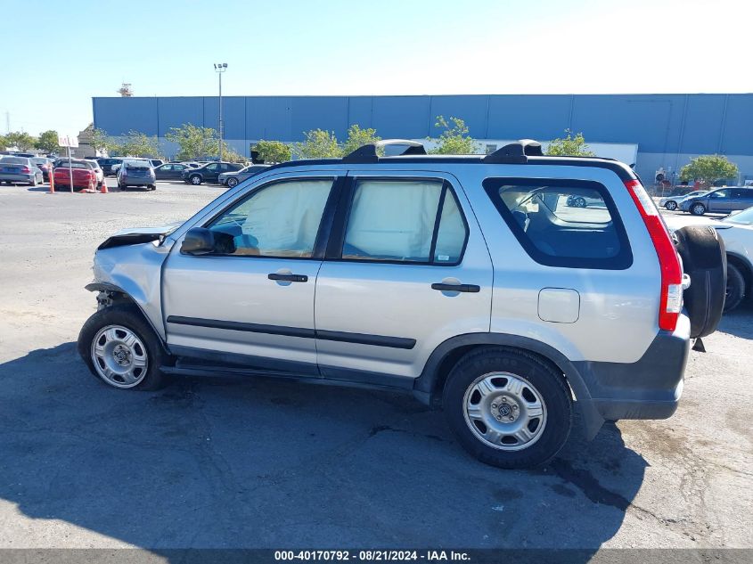 2005 Honda Cr-V Lx VIN: JHLRD68565C002021 Lot: 40170792