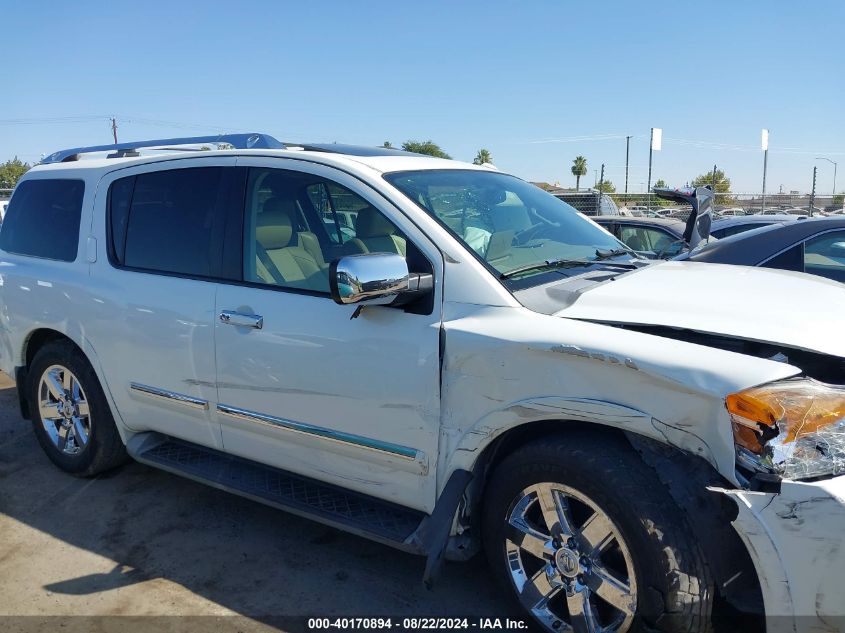 2013 Nissan Armada Platinum VIN: 5N1BA0ND0DN607005 Lot: 40170894