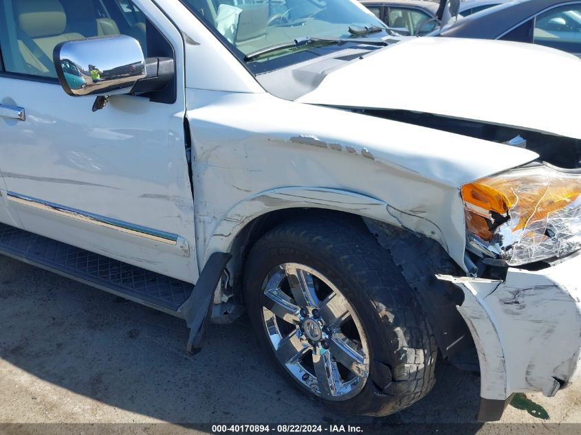 2013 Nissan Armada Platinum VIN: 5N1BA0ND0DN607005 Lot: 40170894