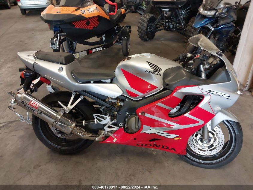 2002 Honda Cbr600 F4 VIN: JH2PC35002M306537 Lot: 40170917