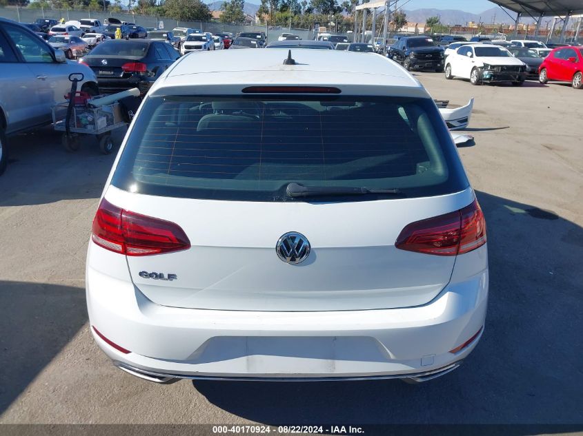 2019 Volkswagen Golf 1.4T S/1.4T Se VIN: 3VWG57AU4KM006035 Lot: 40170924