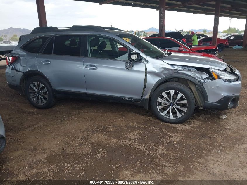 2017 Subaru Outback 2.5I Limited VIN: 4S4BSANC9H3378156 Lot: 40170959