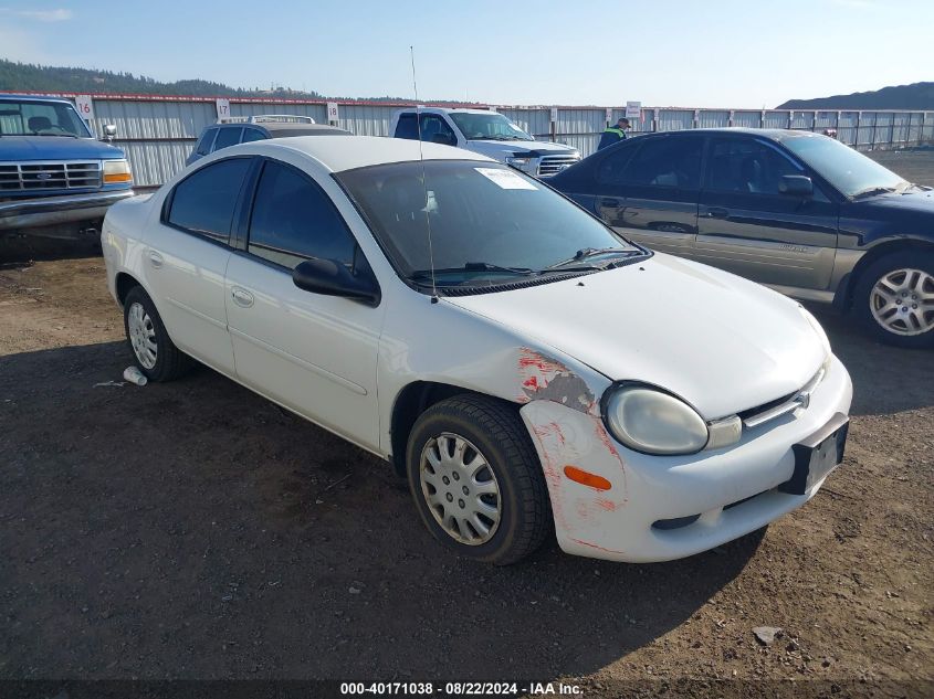 2001 Dodge Neon Se VIN: 1B3ES46C31D196360 Lot: 40171038