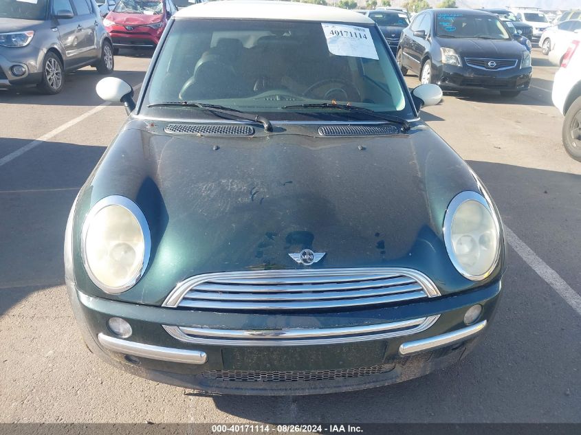 2004 Mini Cooper VIN: WMWRC33464TC54475 Lot: 40171114