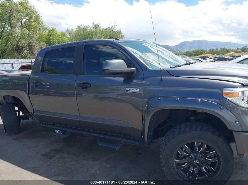 2019 Toyota Tundra Platinum 5.7L V8 VIN: 5TFAY5F10KX801984 Lot: 40171191