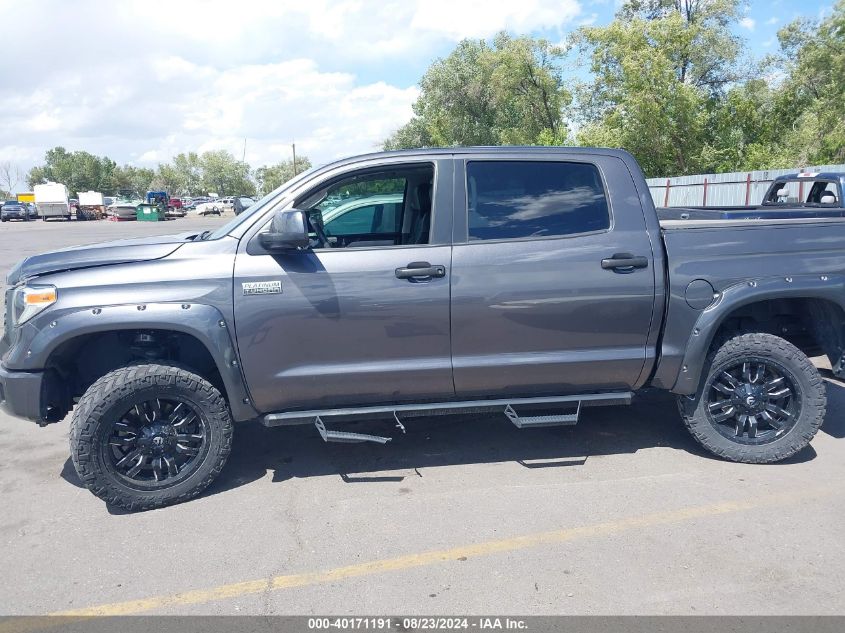 2019 Toyota Tundra Platinum 5.7L V8 VIN: 5TFAY5F10KX801984 Lot: 40171191