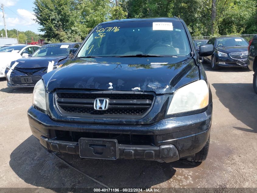 2003 Honda Pilot Ex-L VIN: 2HKYF18603H597075 Lot: 40171196