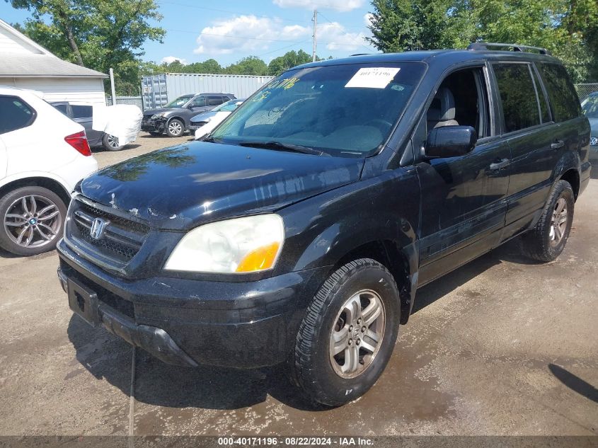 2003 Honda Pilot Ex-L VIN: 2HKYF18603H597075 Lot: 40171196