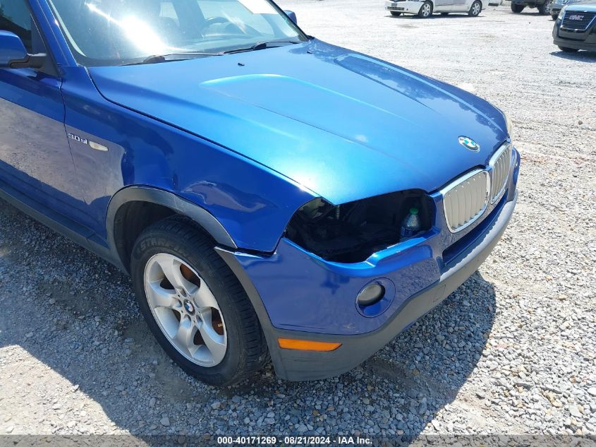 2007 BMW X3 3.0Si VIN: WBXPC93477WF04230 Lot: 40171269