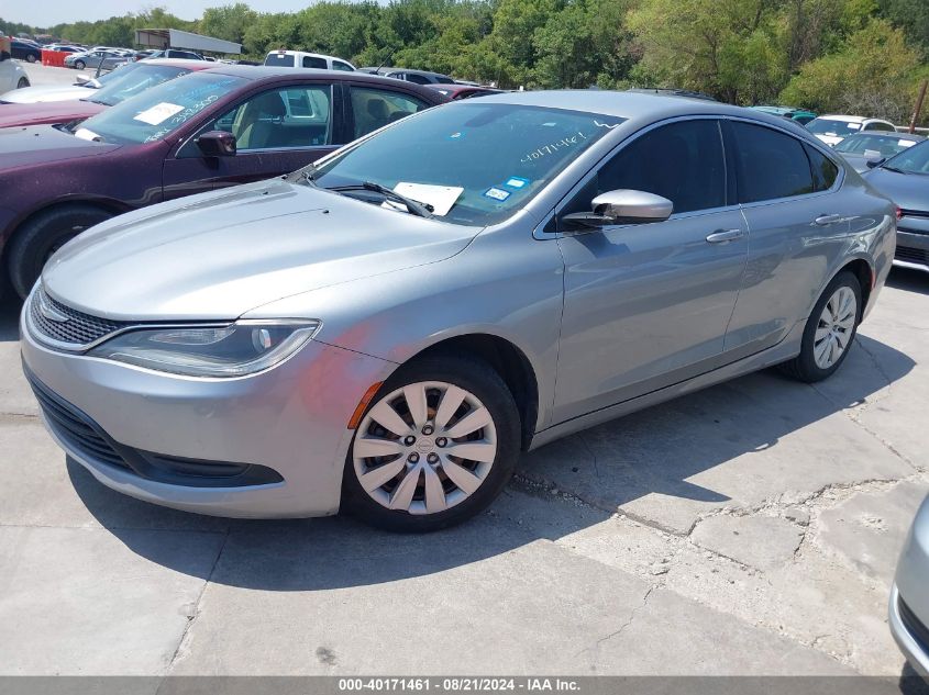 2015 Chrysler 200 Lx VIN: 1C3CCCFBXFN560686 Lot: 40171461