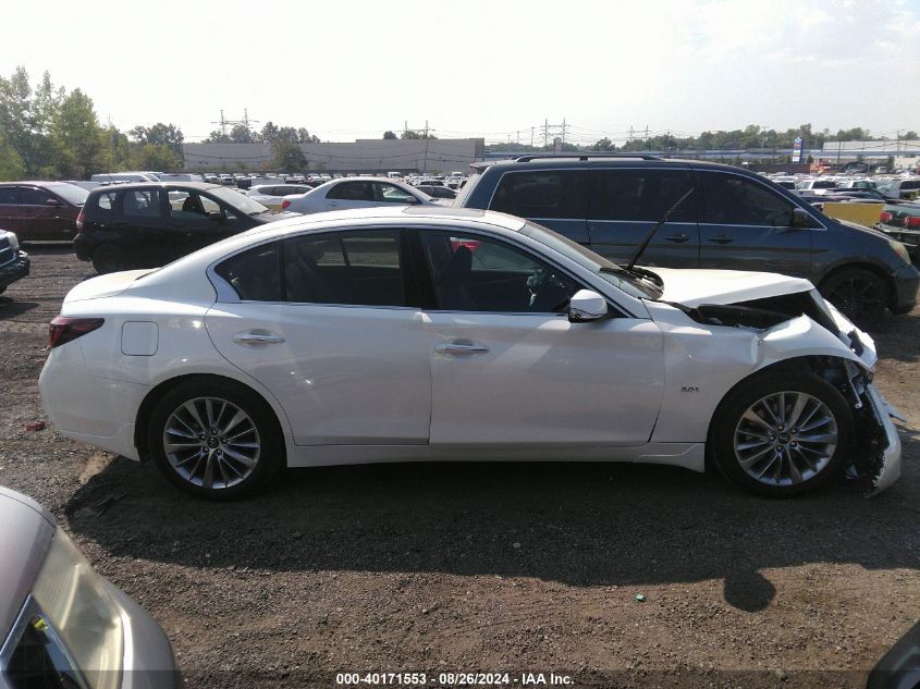 2019 Infiniti Q50 3.0T Luxe VIN: JN1EV7AR0KM552514 Lot: 40171553