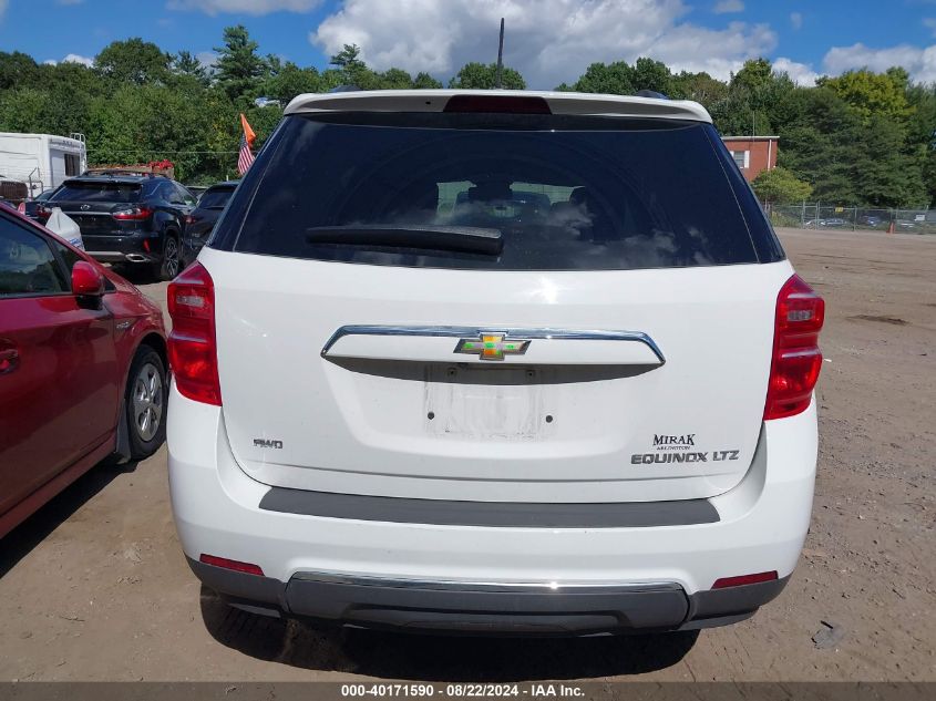 2016 Chevrolet Equinox Ltz VIN: 2GNFLGEKXG6275467 Lot: 40171590