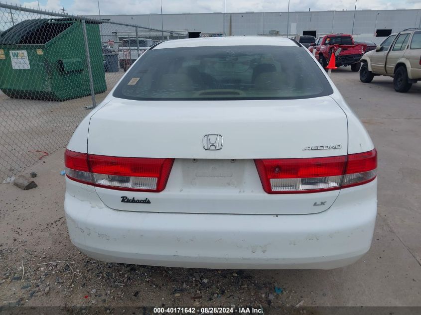 2004 Honda Accord 2.4 Lx VIN: 1HGCM56384A094131 Lot: 40171642