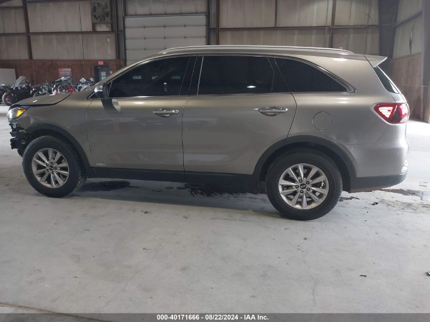 2019 Kia Sorento 2.4L Lx VIN: 5XYPGDA38KG434075 Lot: 40171666