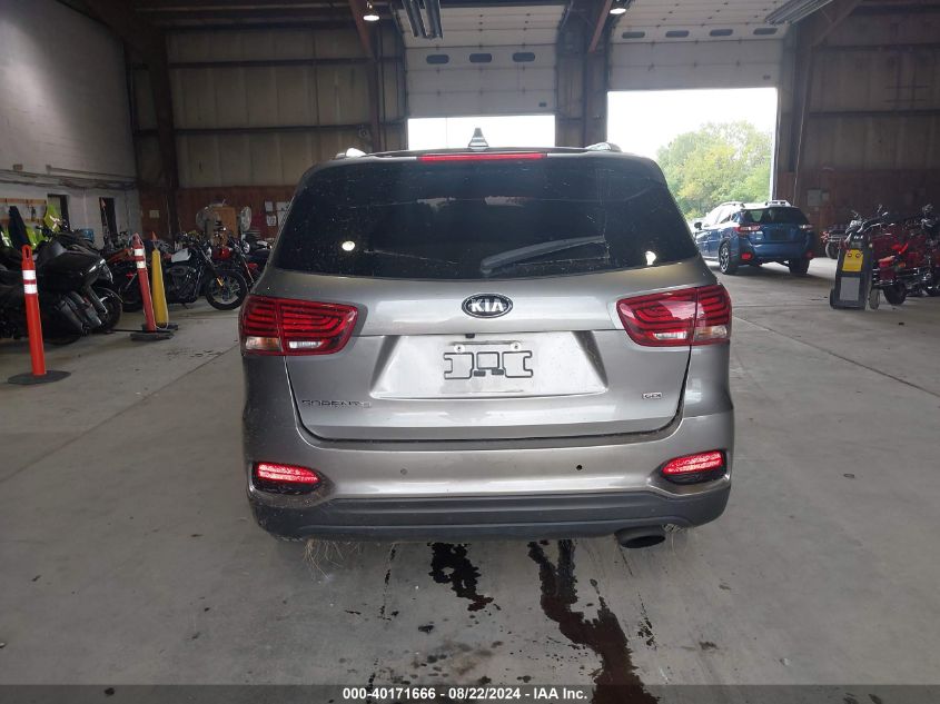 2019 Kia Sorento 2.4L Lx VIN: 5XYPGDA38KG434075 Lot: 40171666