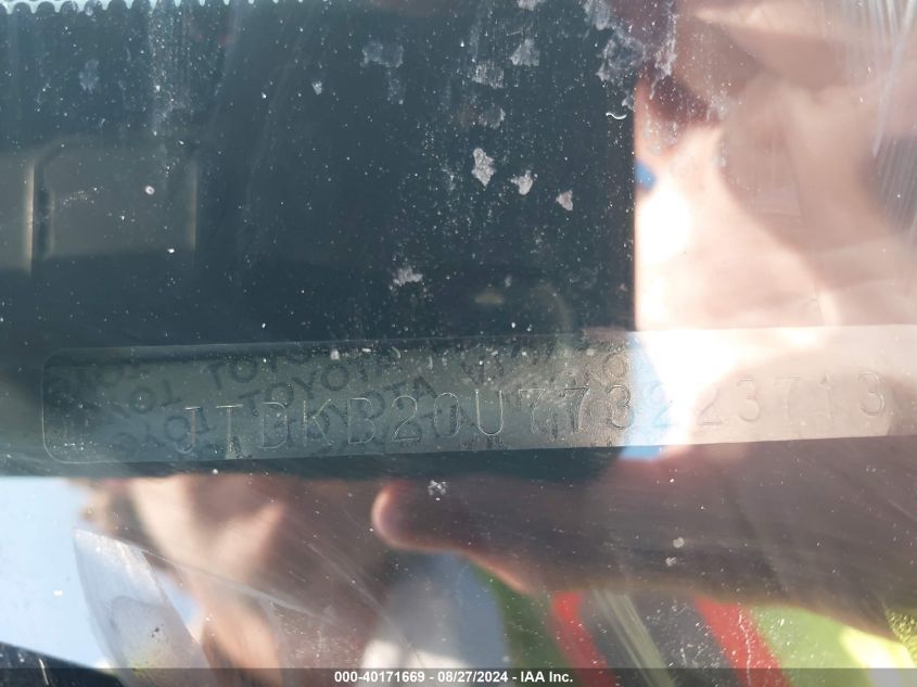 2007 Toyota Prius VIN: JTDKB20U773223713 Lot: 40171669