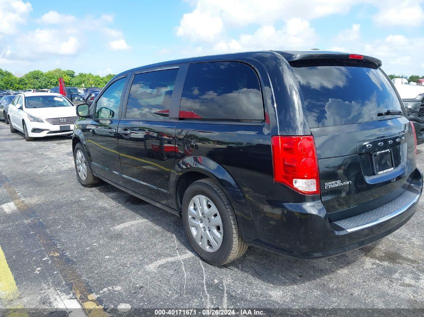 2019 Dodge Grand Caravan Se VIN: 2C4RDGBGXKR521833 Lot: 40171671