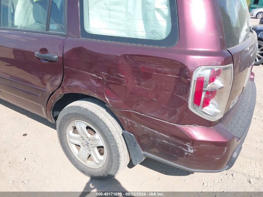 2007 Honda Pilot Lx VIN: 5FNYF28137B020877 Lot: 40171699