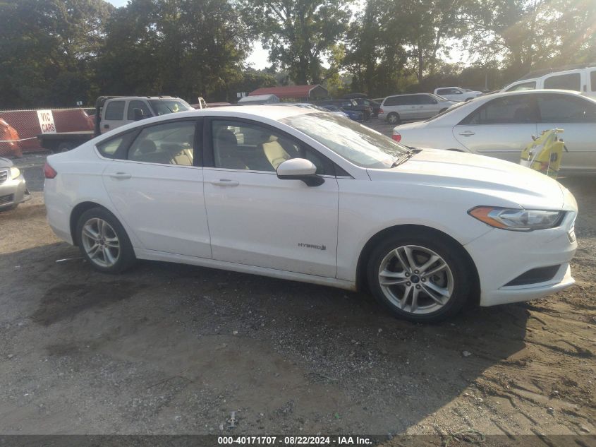 2018 Ford Fusion Hybrid Se VIN: 3FA6P0LU1JR181766 Lot: 40171707