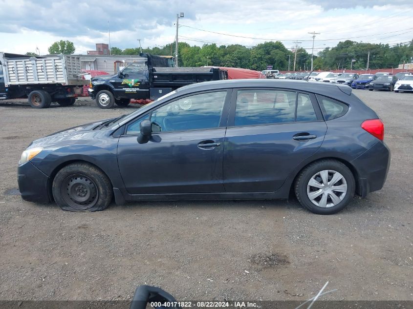 2012 Subaru Impreza 2.0I VIN: JF1GPAA65CH217395 Lot: 40171822