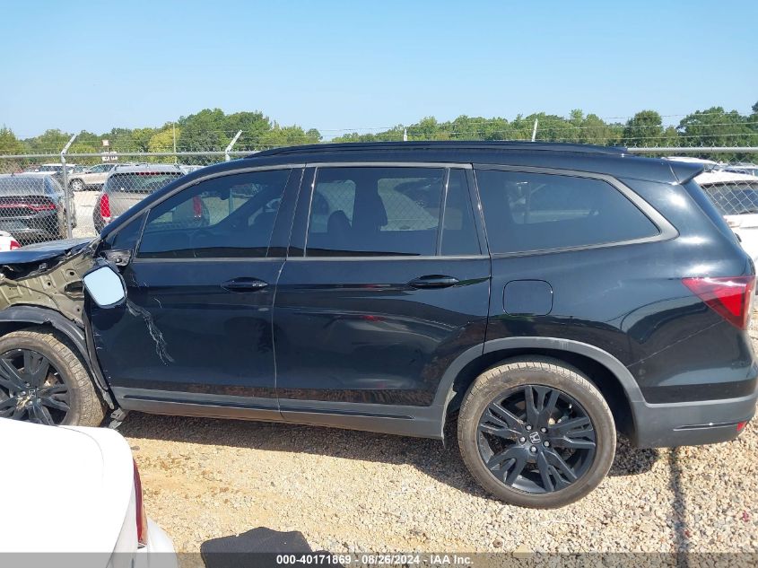 2020 Honda Pilot Awd Black Edition VIN: 5FNYF6H79LB004480 Lot: 40171869